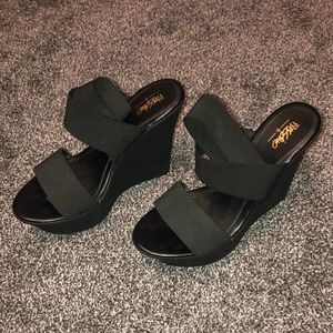 Mossimo Black Wedges